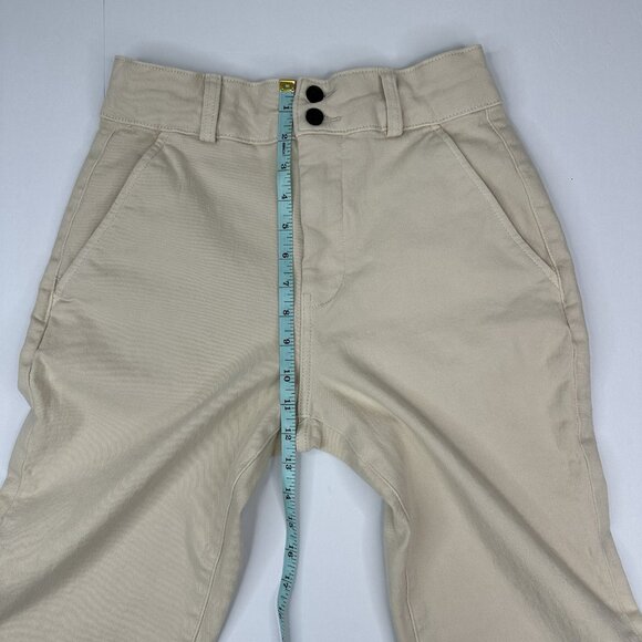 Everlane‎ Women Cream The Organic Cotton Straight Leg 2 Luxury Pant 4/W27/L25.75 - Picture 9 of 12